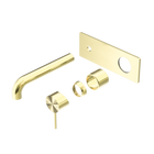 Mecca Wall Basin/Bath Mixer 260mm Trim Kits Only Brushed Gold