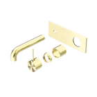 Mecca Wall Basin/Bath Mixer Handle Up 120mm Trim Kits Only Brushed Gold