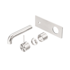 Mecca Wall Basin/Bath Mixer Handle Up 160mm Trim Kits Only Brushed Nickel