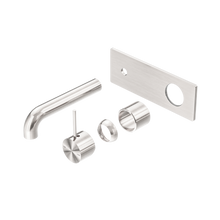 Mecca Wall Basin/Bath Mixer Handle Up 160mm Trim Kits Only Brushed Nickel