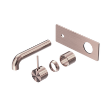 Mecca Wall Basin/Bath Mixer Handle Up 160mm Trim Kits Only Brushed Bronze