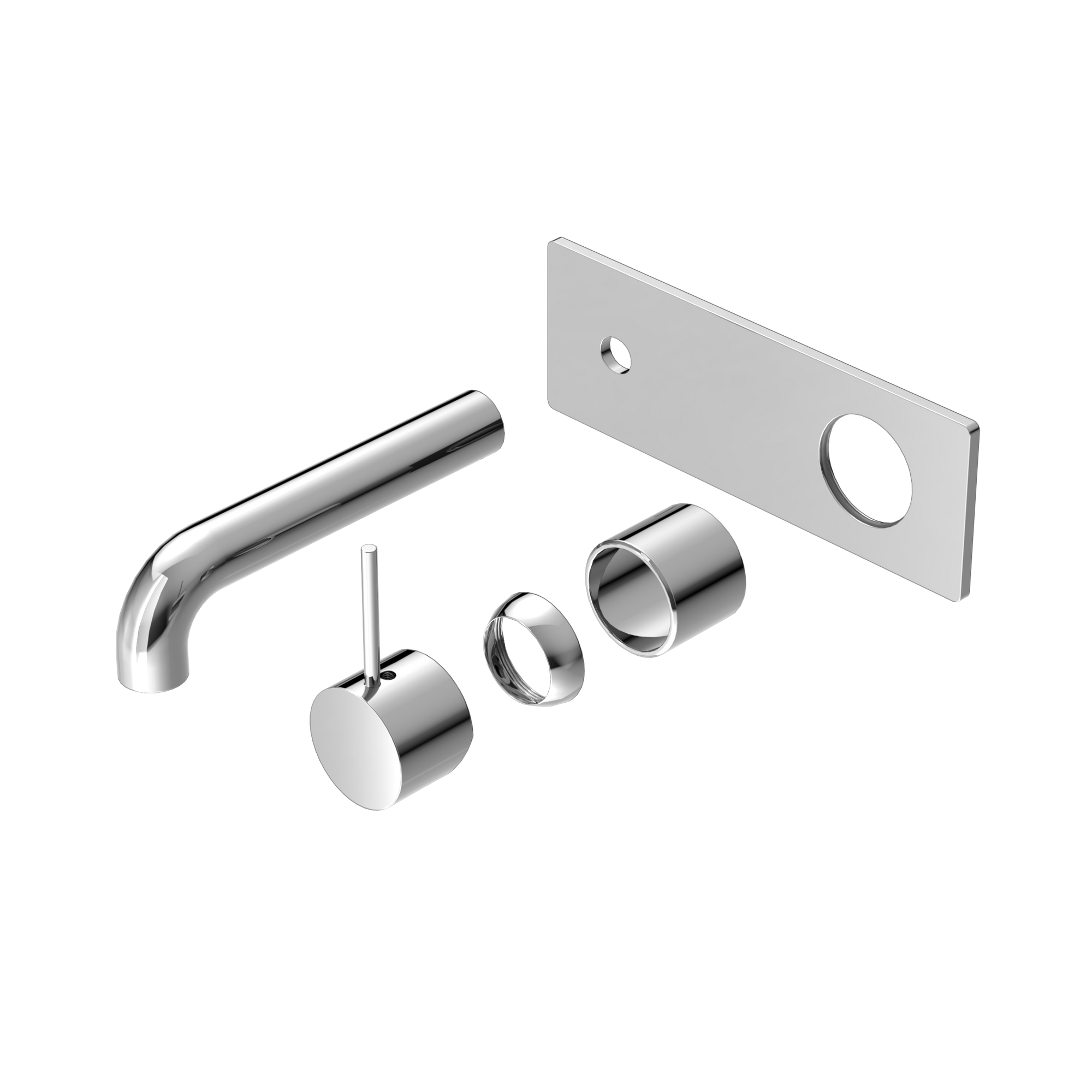 Mecca Wall Basin/Bath Mixer Handle Up 160mm Trim Kits Only Chrome