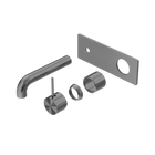 Mecca Wall Basin/Bath Mixer Handle Up 160mm Trim Kits Only Gun Metal