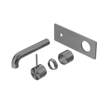 Mecca Wall Basin/Bath Mixer Handle Up 160mm Trim Kits Only Gun Metal