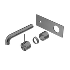 Mecca Wall Basin/Bath Mixer Handle Up 230mm Trim Kits Only Gun Metal