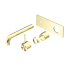 Mecca Wall Basin/Bath Mixer Handle Up 260mm Trim Kits Only Brushed Gold