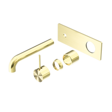 Mecca Wall Basin/Bath Mixer Handle Up 260mm Trim Kits Only Brushed Gold