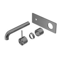 Mecca Wall Basin/Bath Mixer Handle Up 260mm Trim Kits Only Gun Metal