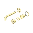 Mecca Wall Basin/Bath Mixer Separate Back Plate 120mm Trim Kits Only Brushed Gold