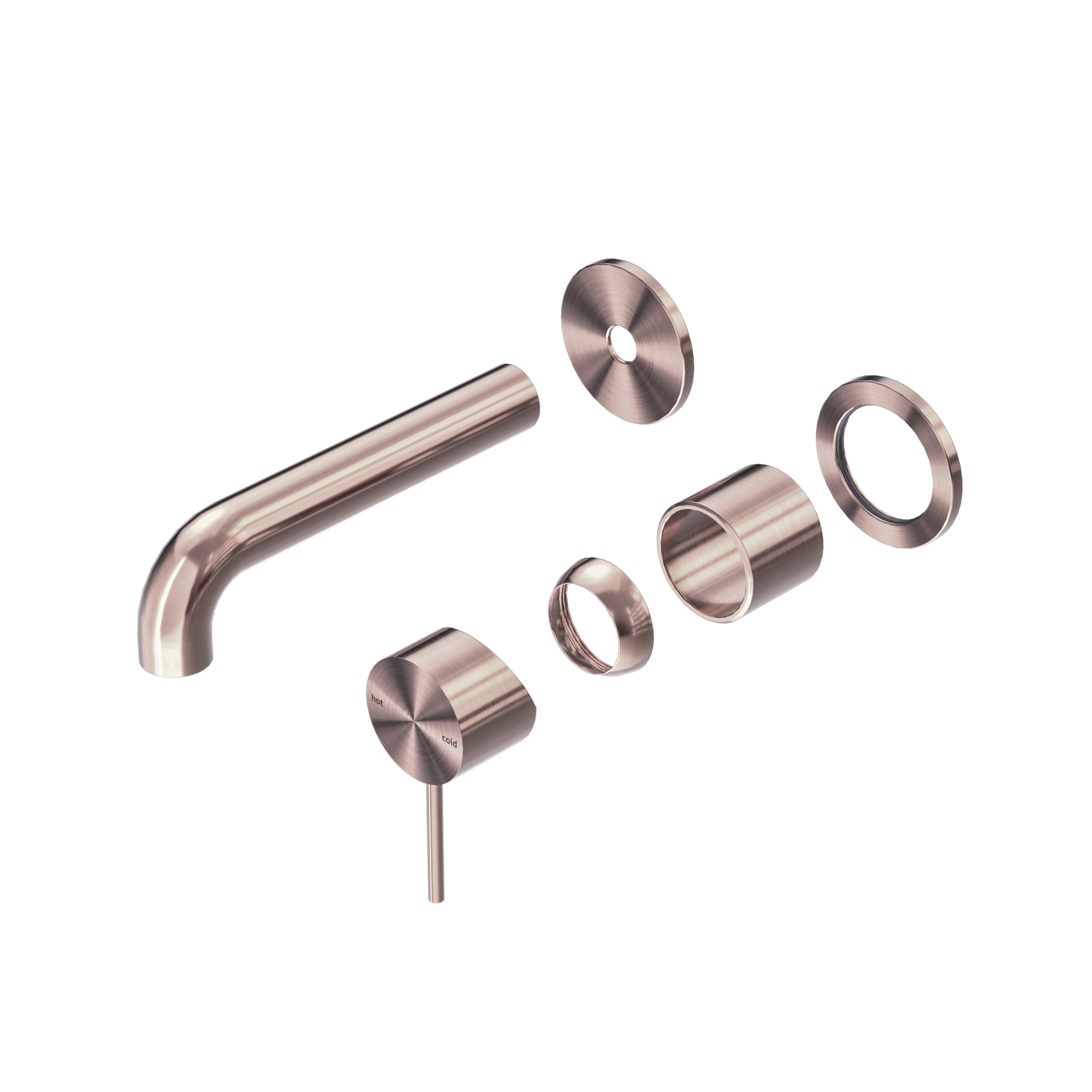 Mecca Wall Basin/Bath Mixer Separate Back Plate 120mm Trim Kits Only Brushed Bronze