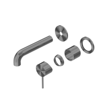 Mecca Wall Basin/Bath Mixer Separate Back Plate 120mm Trim Kits Only Gun Metal
