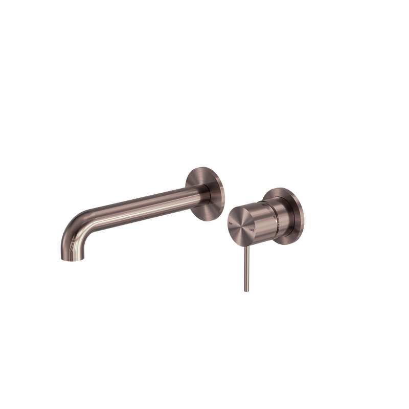 Mecca Wall Basin/Bath Mixer Separate Back Plate 160mm Brushed Bronze