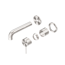 Mecca Wall Basin/Bath Mixer Separate Back Plate 160mm Trim Kits Only Brushed Nickel