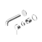 Mecca Wall Basin/Bath Mixer Separate Back Plate 160mm Trim Kits Only Chrome