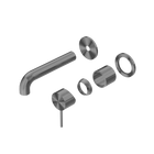 Mecca Wall Basin/Bath Mixer Separate Back Plate 160mm Trim Kits Only Gun Metal