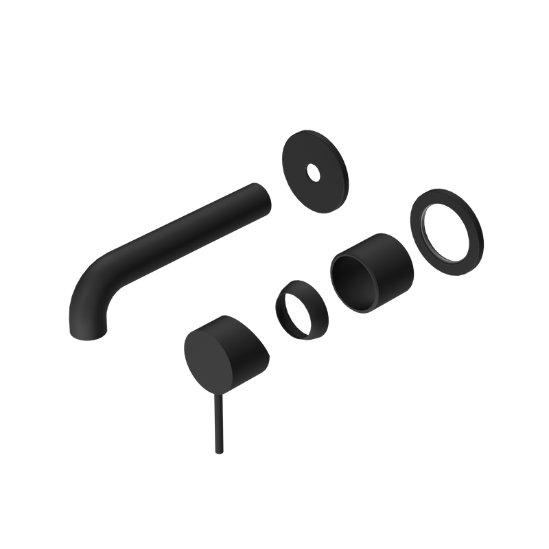 Mecca Wall Basin/Bath Mixer Separate Back Plate 160mm Trim Kits Only Matte Black