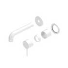 Mecca Wall Basin/Bath Mixer Separate Back Plate 160mm Trim Kits Only Matte White