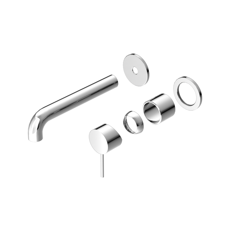 Mecca Wall Basin/Bath Mixer Separate Back Plate 185mm Trim Kits Only Chrome