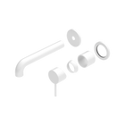 Mecca Wall Basin/Bath Mixer Separate Back Plate 185mm Trim Kits Only Matte White