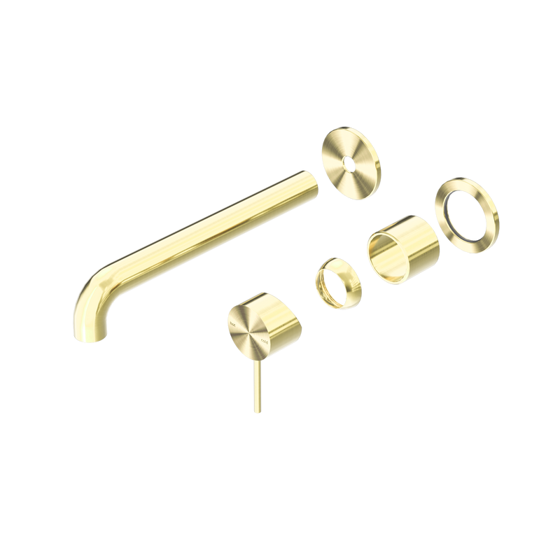Mecca Wall Basin/Bath Mixer Separate Back Plate 230mm Trim Kits Only Brushed Gold
