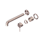 Mecca Wall Basin/Bath Mixer Separate Back Plate 230mm Trim Kits Only Brushed Bronze
