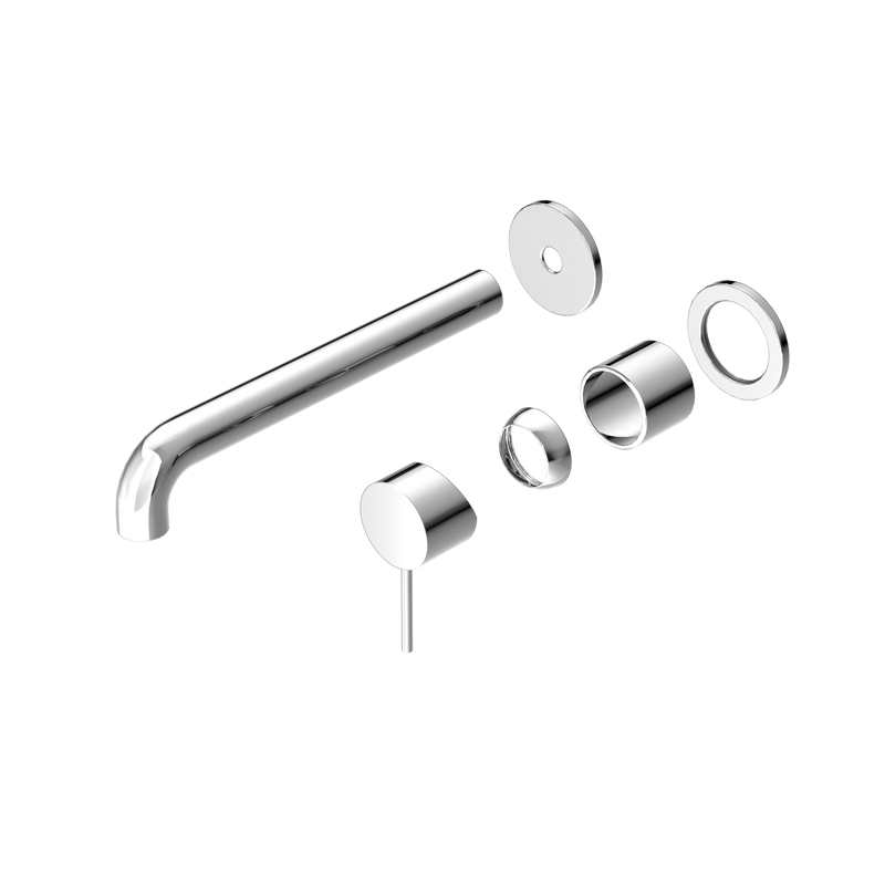 Mecca Wall Basin/Bath Mixer Separate Back Plate 230mm Trim Kits Only Chrome