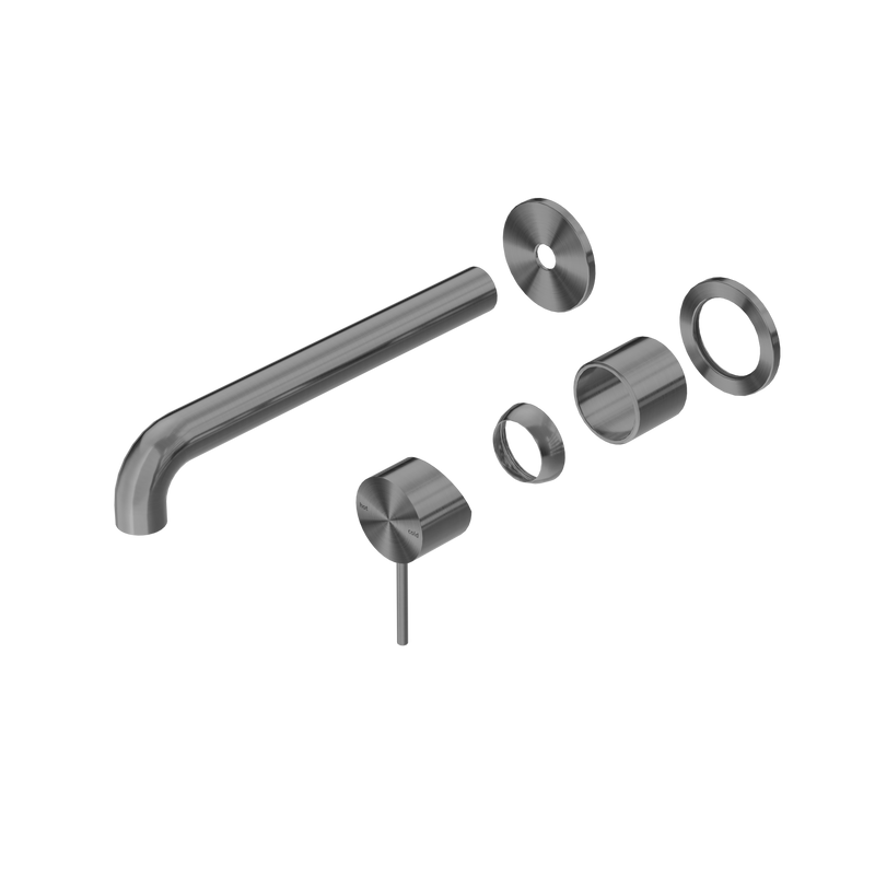 Mecca Wall Basin/Bath Mixer Separate Back Plate 230mm Trim Kits Only Gun Metal
