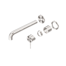 Mecca Wall Basin/Bath Mixer Separate Back Plate 260mm Trim Kits Only Brushed Nickel