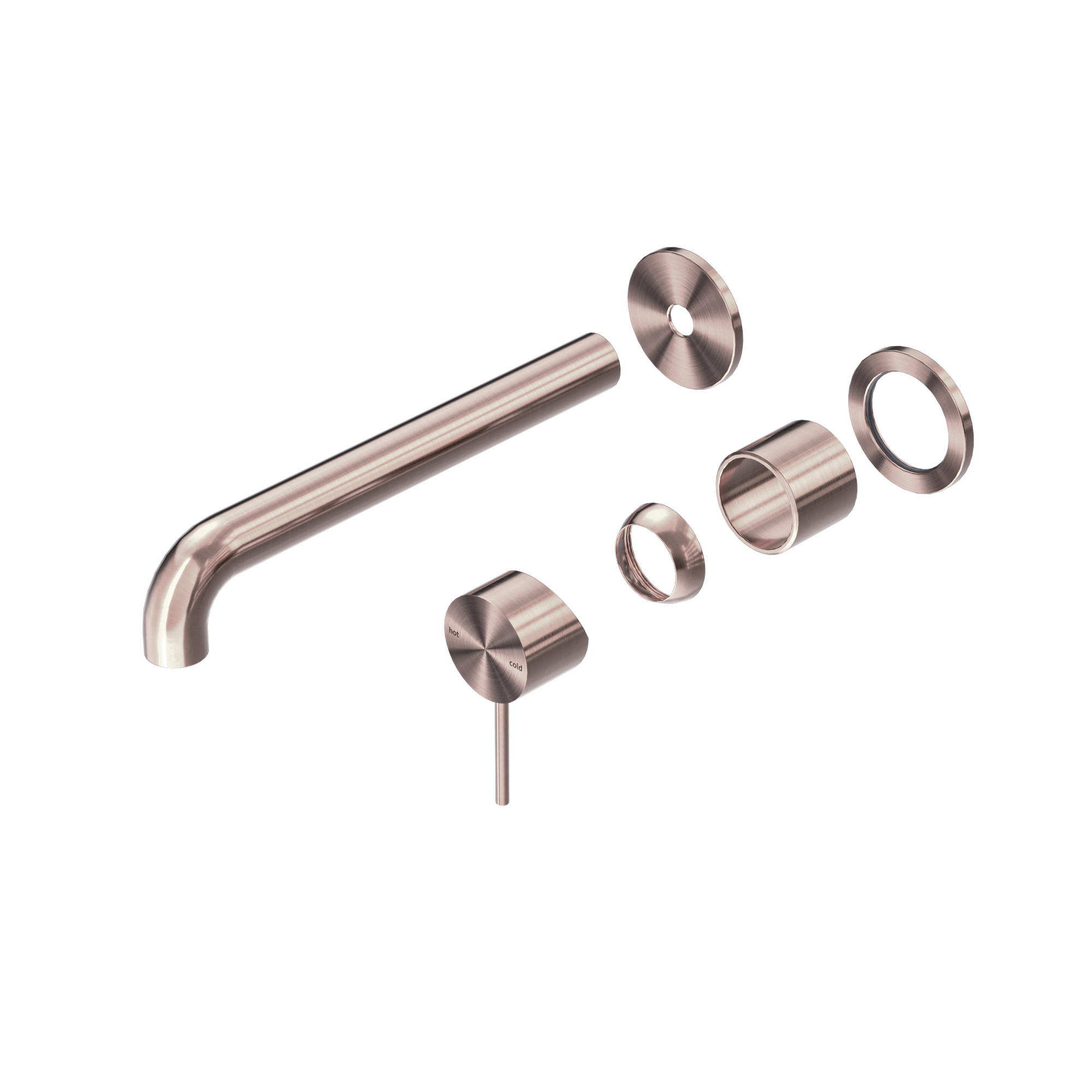 Mecca Wall Basin/Bath Mixer Separate Back Plate 260mm Trim Kits Only Brushed Bronze