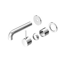 Mecca Wall Basin/Bath Mixer Separate Back Plate Handle Up 120mm Trim Kits Only Chrome