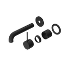 Mecca Wall Basin/Bath Mixer Separate Back Plate Handle Up 160mm Trim Kits Only Matte Black
