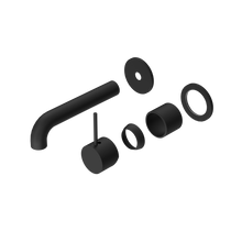 Mecca Wall Basin/Bath Mixer Separate Back Plate Handle Up 160mm Trim Kits Only Matte Black