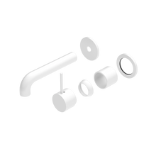 Mecca Wall Basin/Bath Mixer Separate Back Plate Handle Up 160mm Trim Kits Only Matte White