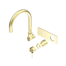 Mecca Wall Basin/Bath Mixer Swivel Spout Trim Kits Only Brushed Gold