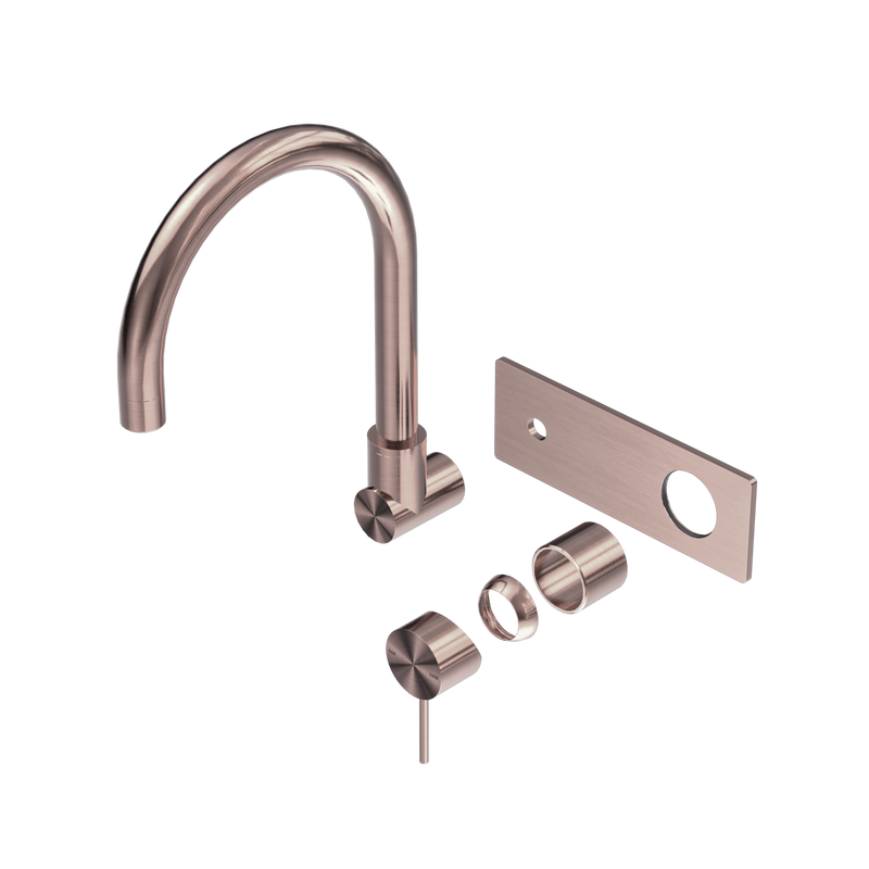 Mecca Wall Basin/Bath Mixer Swivel Spout Trim Kits Only Brushed Bronze