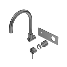 Mecca Wall Basin/Bath Mixer Swivel Spout Trim Kits Only Gun Metal