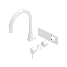 Mecca Wall Basin/Bath Mixer Swivel Spout Trim Kits Only Matte White