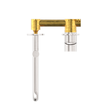 Mecca Wall Basin/Bath Mixer Swivel Spout 225mm Brushed Nickel