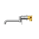 Mecca Wall Basin/Bath Mixer Swivel Spout 225mm Chrome
