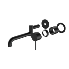 Mecca Wall Basin/Bath Mixer Swivel Spout 225mm Trim Kits Only Matte Black
