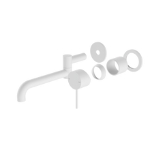 Mecca Wall Basin/Bath Mixer Swivel Spout 225mm Trim Kits Only Matte White