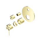 Mecca Shower Mixer With Diverter Trim Kits Only Brushed Gold