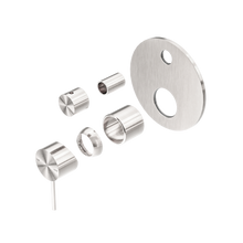 Mecca Shower Mixer With Diverter Trim Kits Only Brushed Nickel
