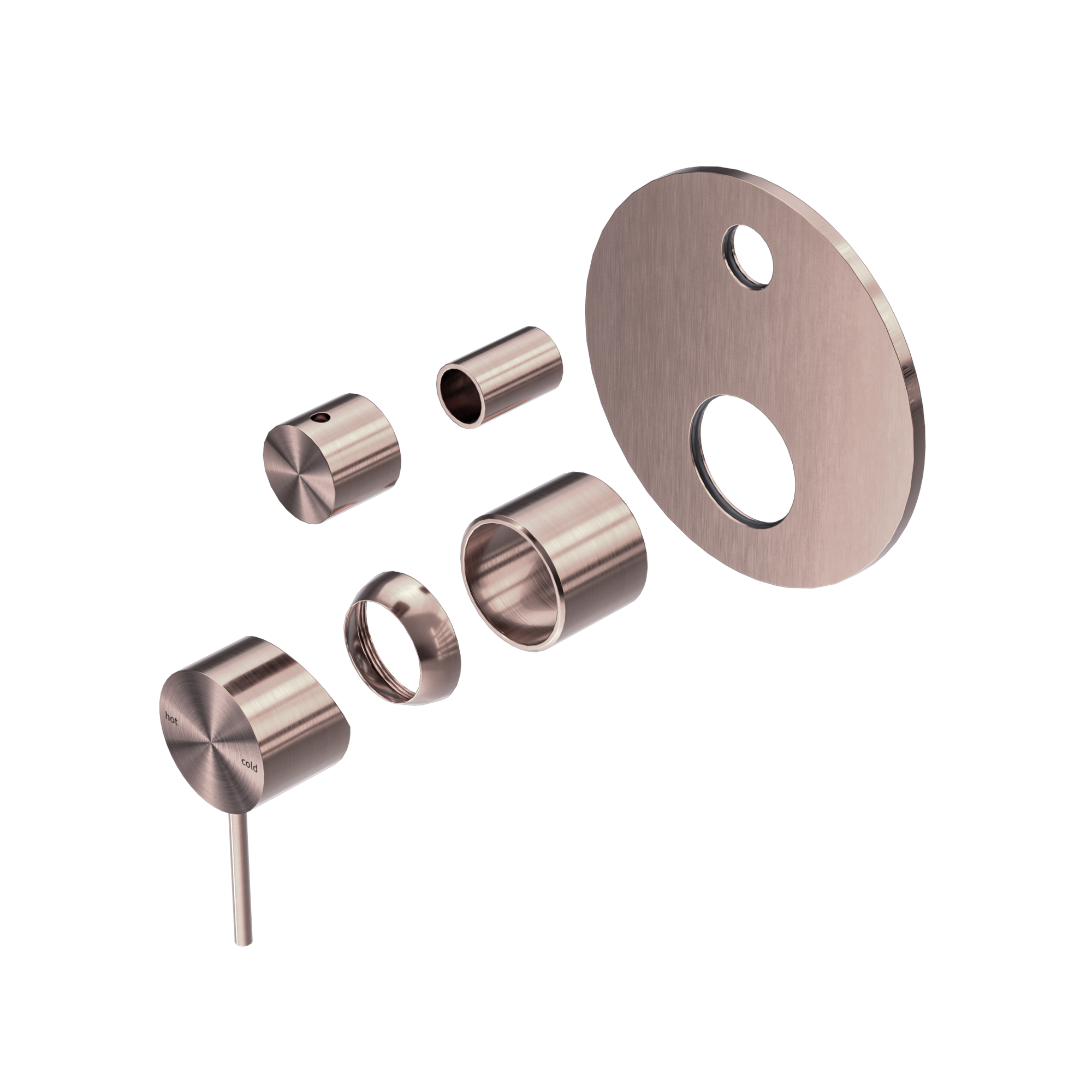 Mecca Shower Mixer With Diverter Trim Kits Only Brushed Bronze
