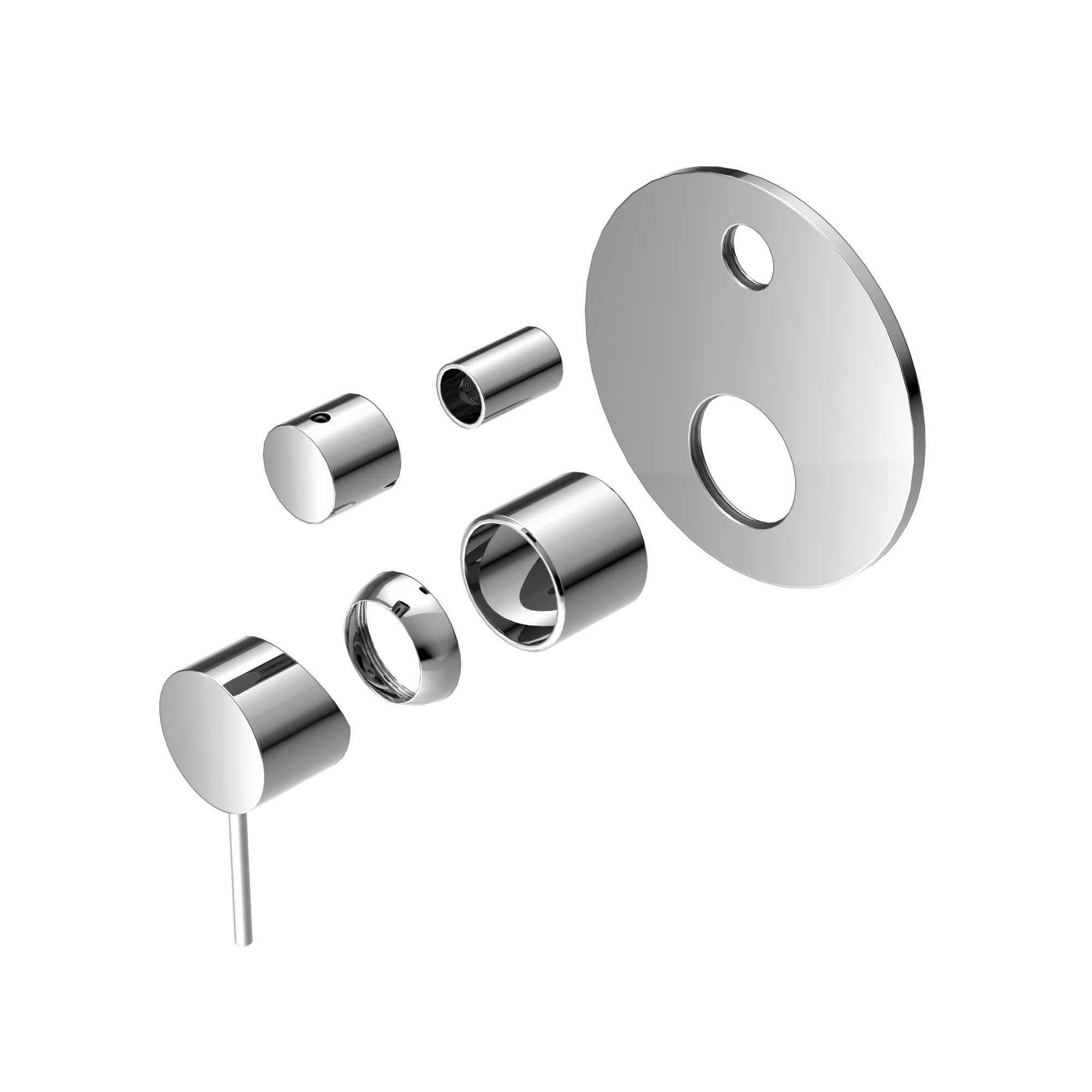 Mecca Shower Mixer With Diverter Trim Kits Only Chrome