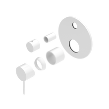 Mecca Shower Mixer With Diverter Trim Kits Only Matte White