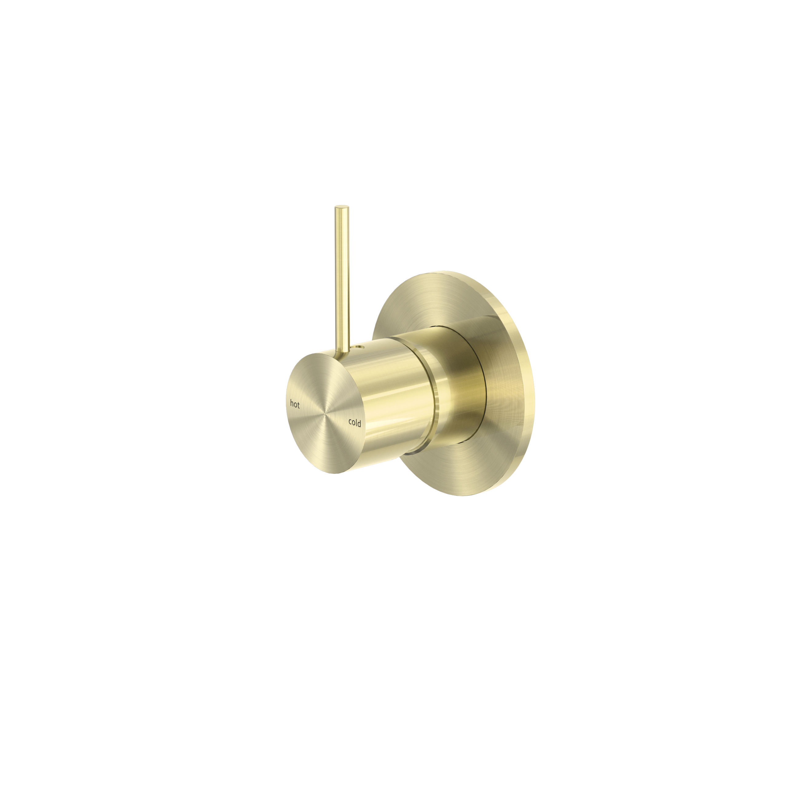 Mecca Shower Mixer Handle Up 80mm Plate Brushed Gold