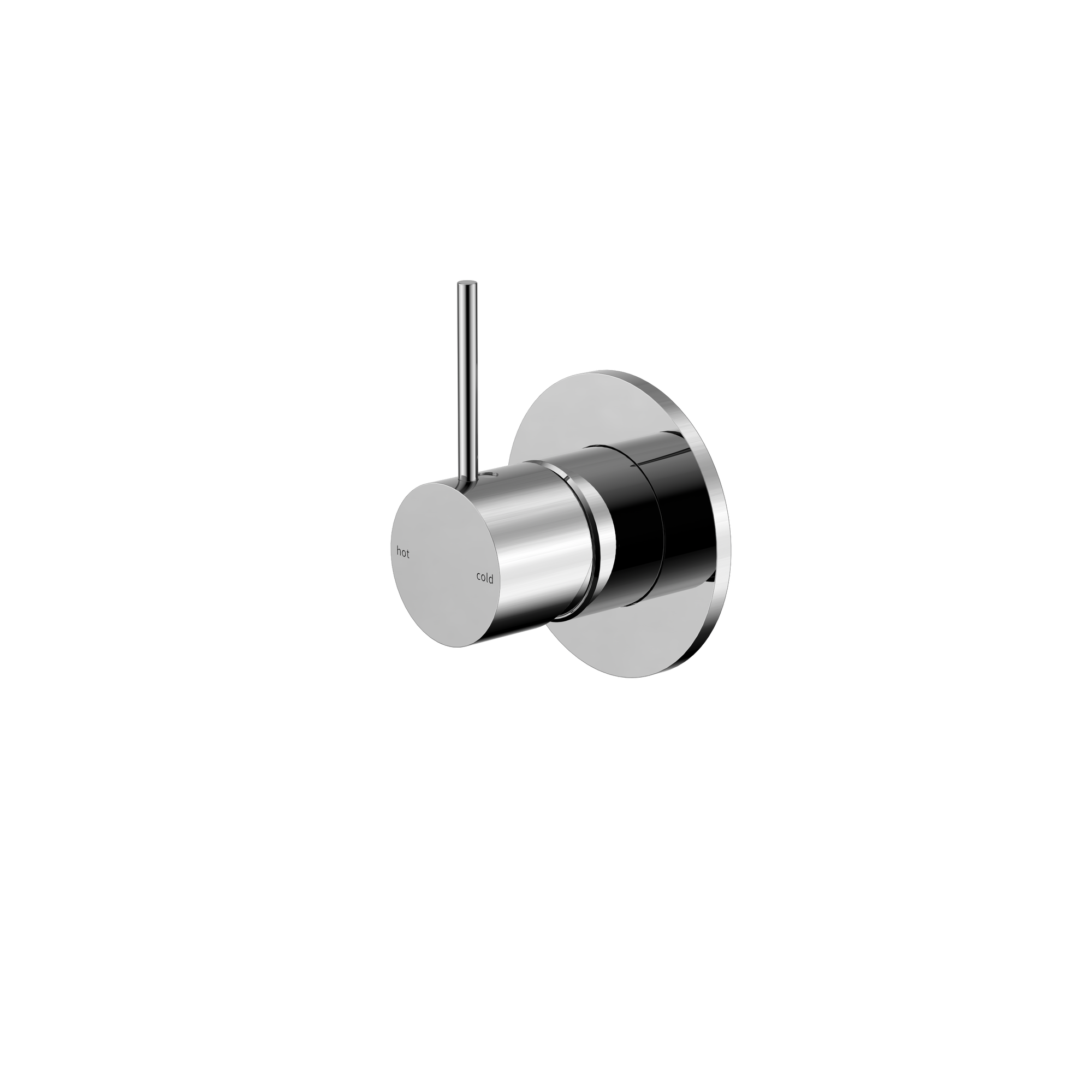 Mecca Shower Mixer Handle Up 80mm Plate Chrome