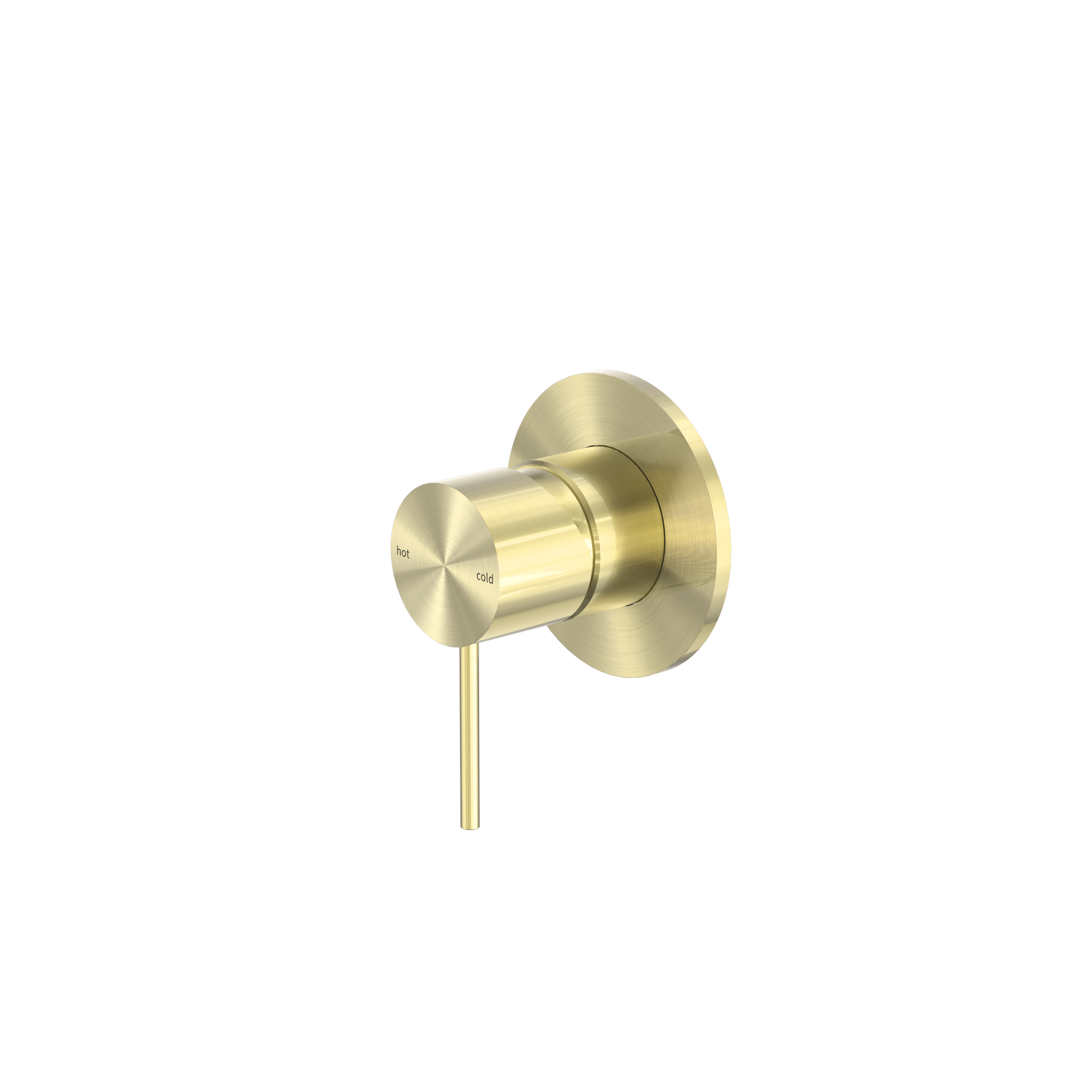 Mecca Shower Mixer 80mm Plate Brushed Gold