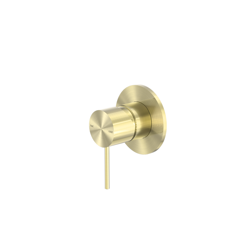 Mecca Shower Mixer 80mm Plate Brushed Gold